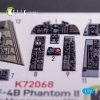 Kelik K72068 RF-4B - interior 3D decals for Hasegawa kit (1/72)